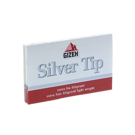 Gizeh Silver Tip Single Wide Cigarette Rolling Papers70mm